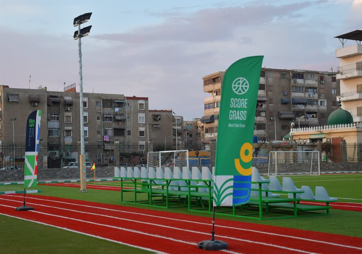 ملعب السيد متولي الخاص بـ المصري البورسعيدي اليوم بعد انتهاء عملية تطويره