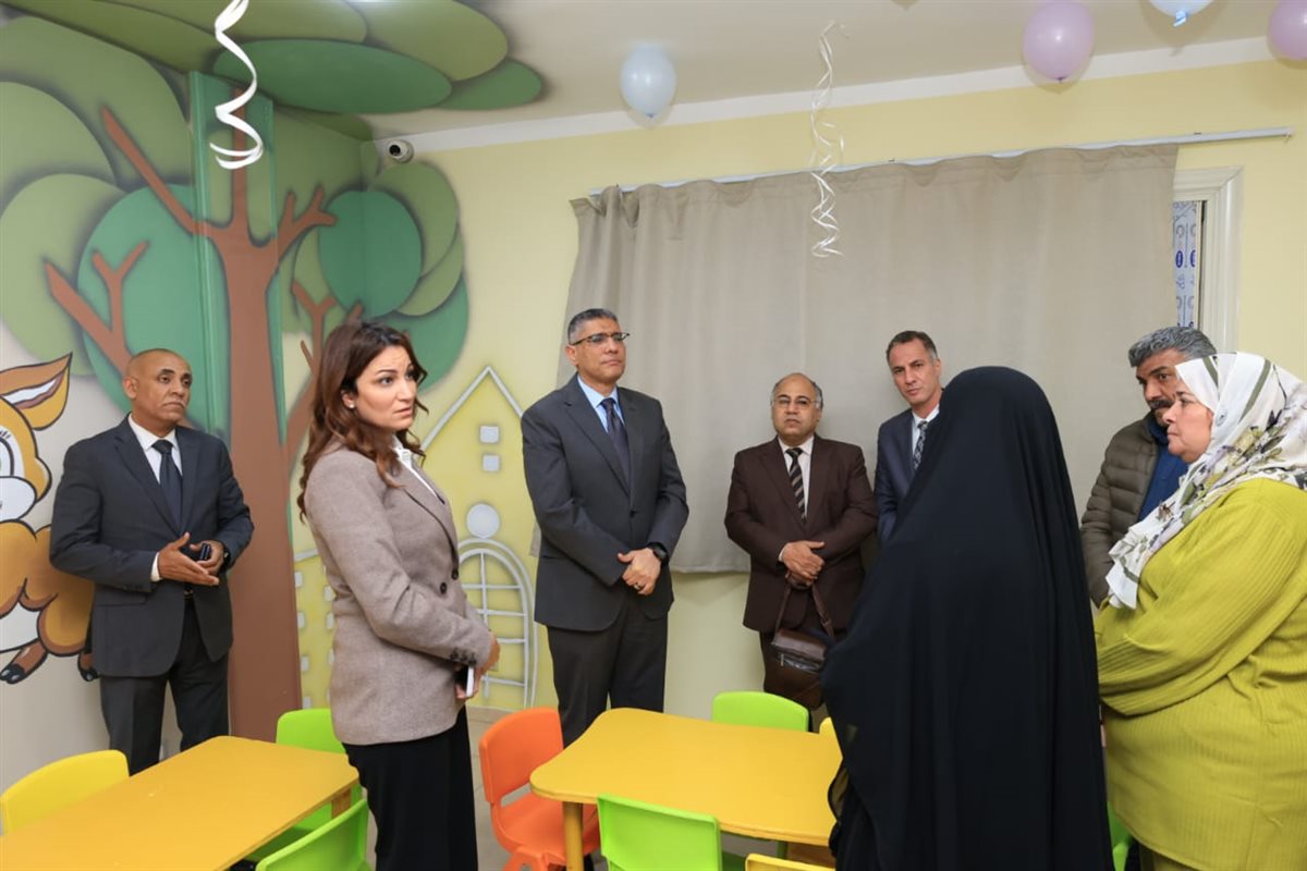 محافظ الجيزة يتفقد الاستعدادات النهائية قبل افتتاح المجمع الخدمي بمساكن روضة السودان