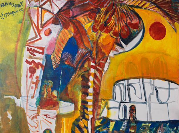 اللوحات المشاركة في المعرض