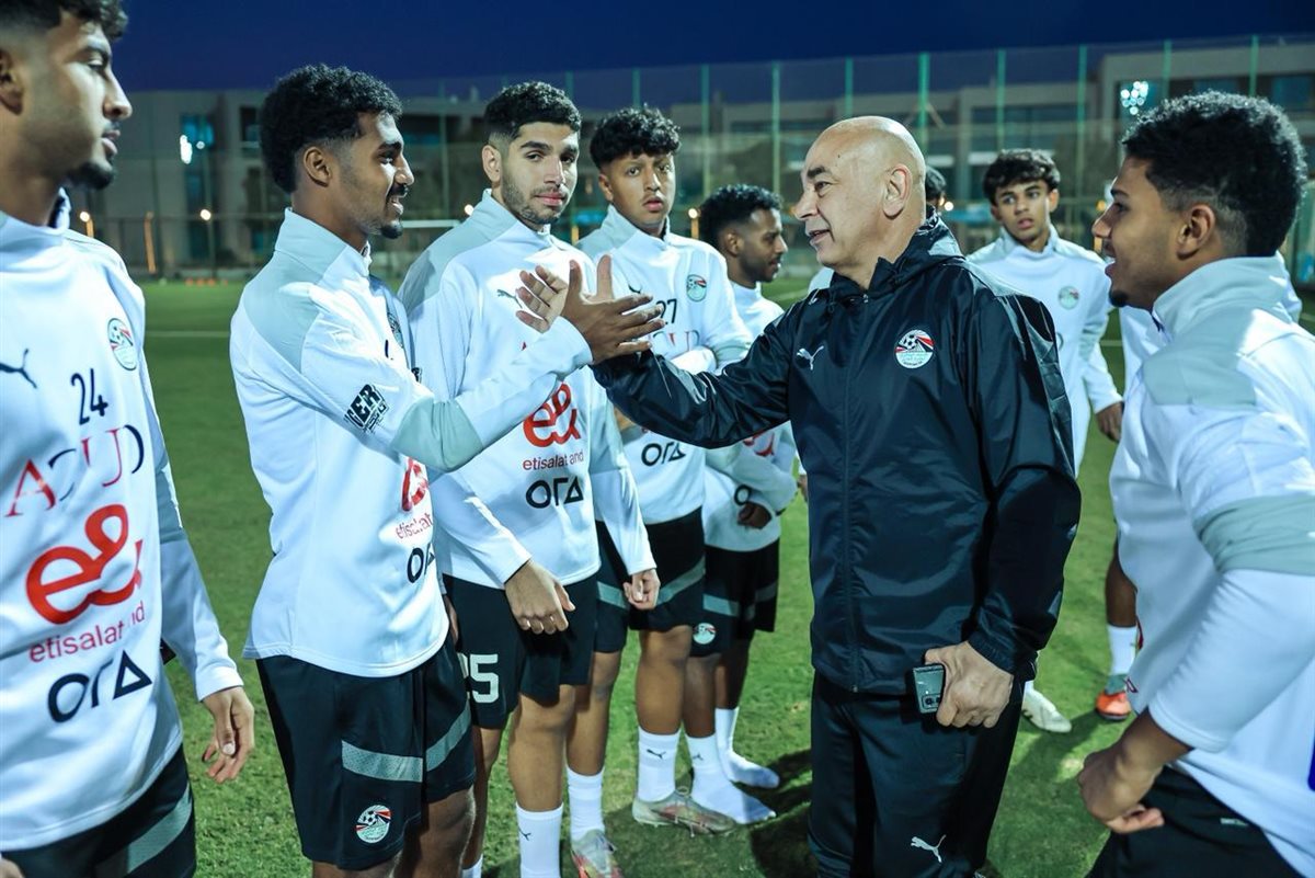 حسام حسن وإبراهيم حسن يزوران معسكر منتخب مصر مواليد 2007