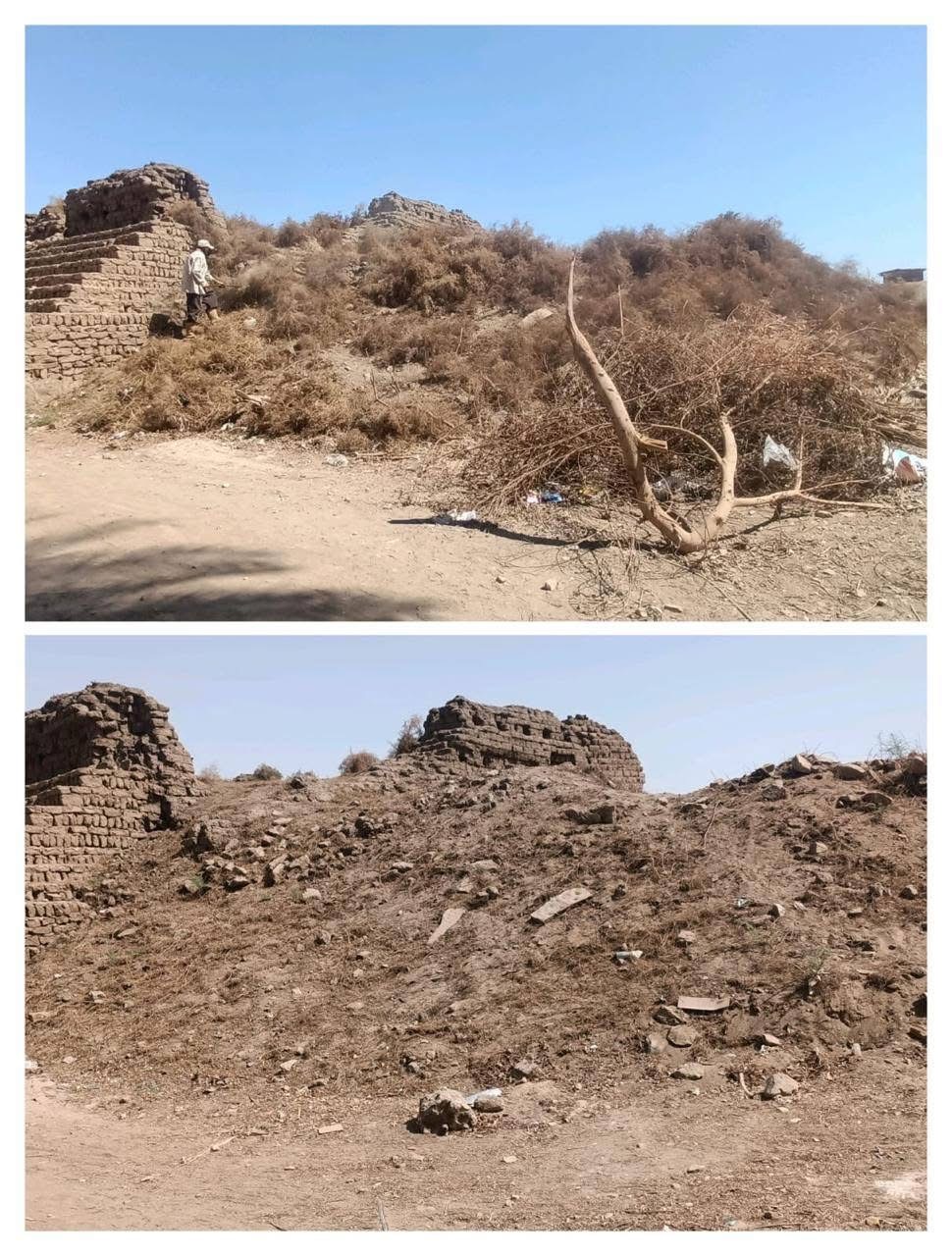 تطهير المعالم الأثرية في الأقصر