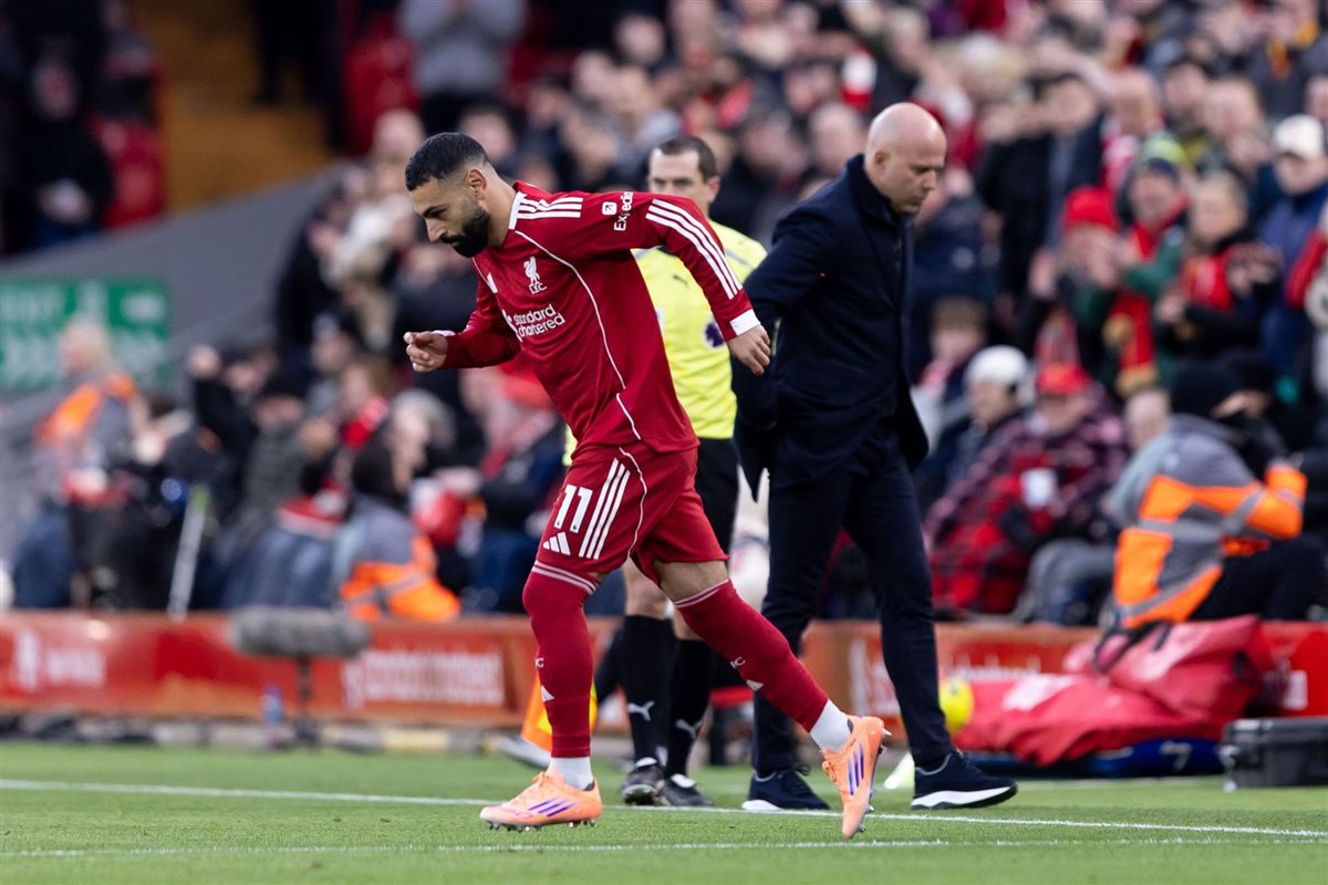 <strong>محمد صلاح من مباراة ليفربول وبرايتون في الدوري الإنجليزي الممتاز</strong>