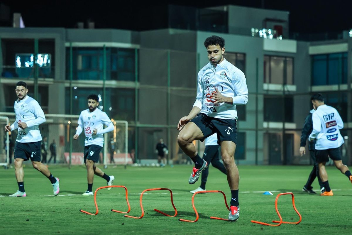 <strong>مران منتخب مصر </strong>