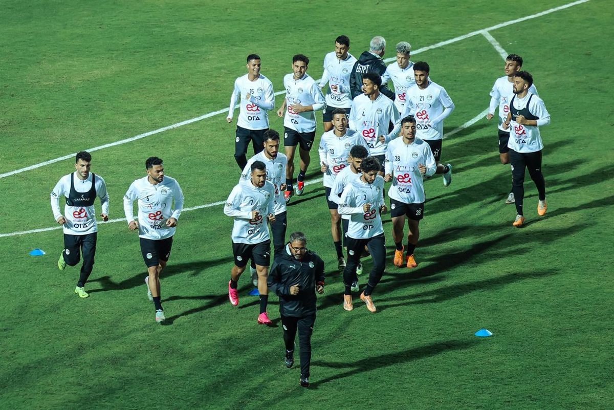 <strong>مران منتخب مصر </strong>