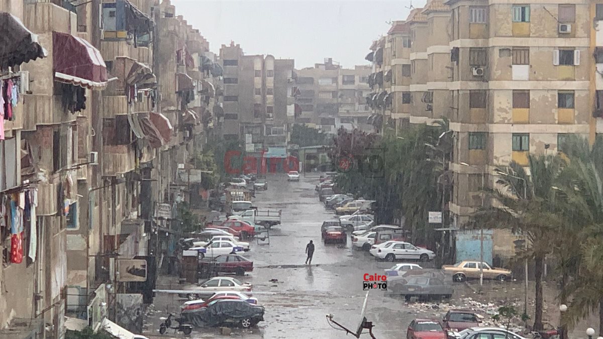 هطول أمطار ببورسعيد 