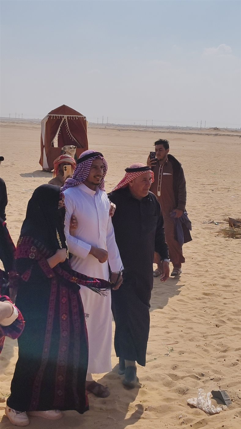 جانب من مشاركة وزير الشباب في احد الاعراس العربية