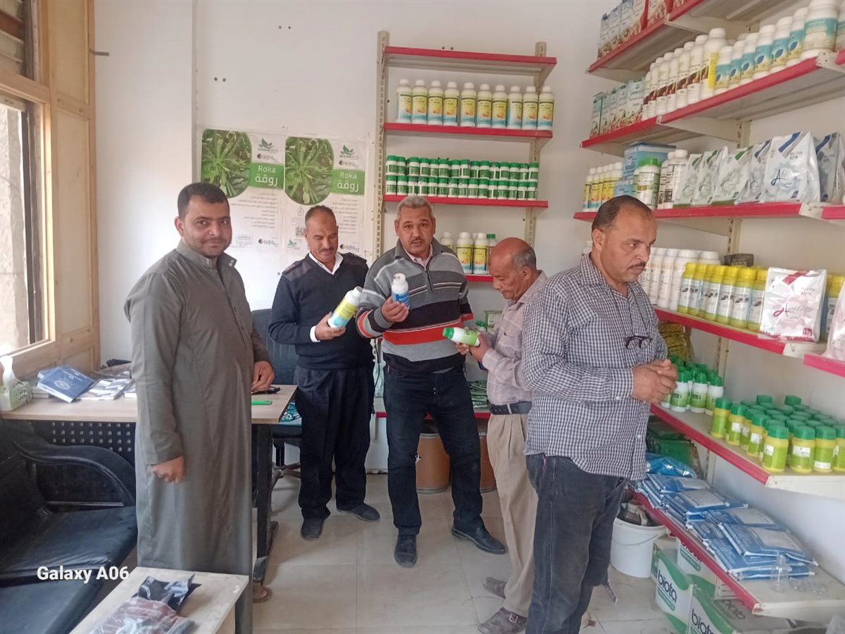 ضبط مبيدات ومخصبات زراعية مجهولة المصدر في حملة بالفيوم