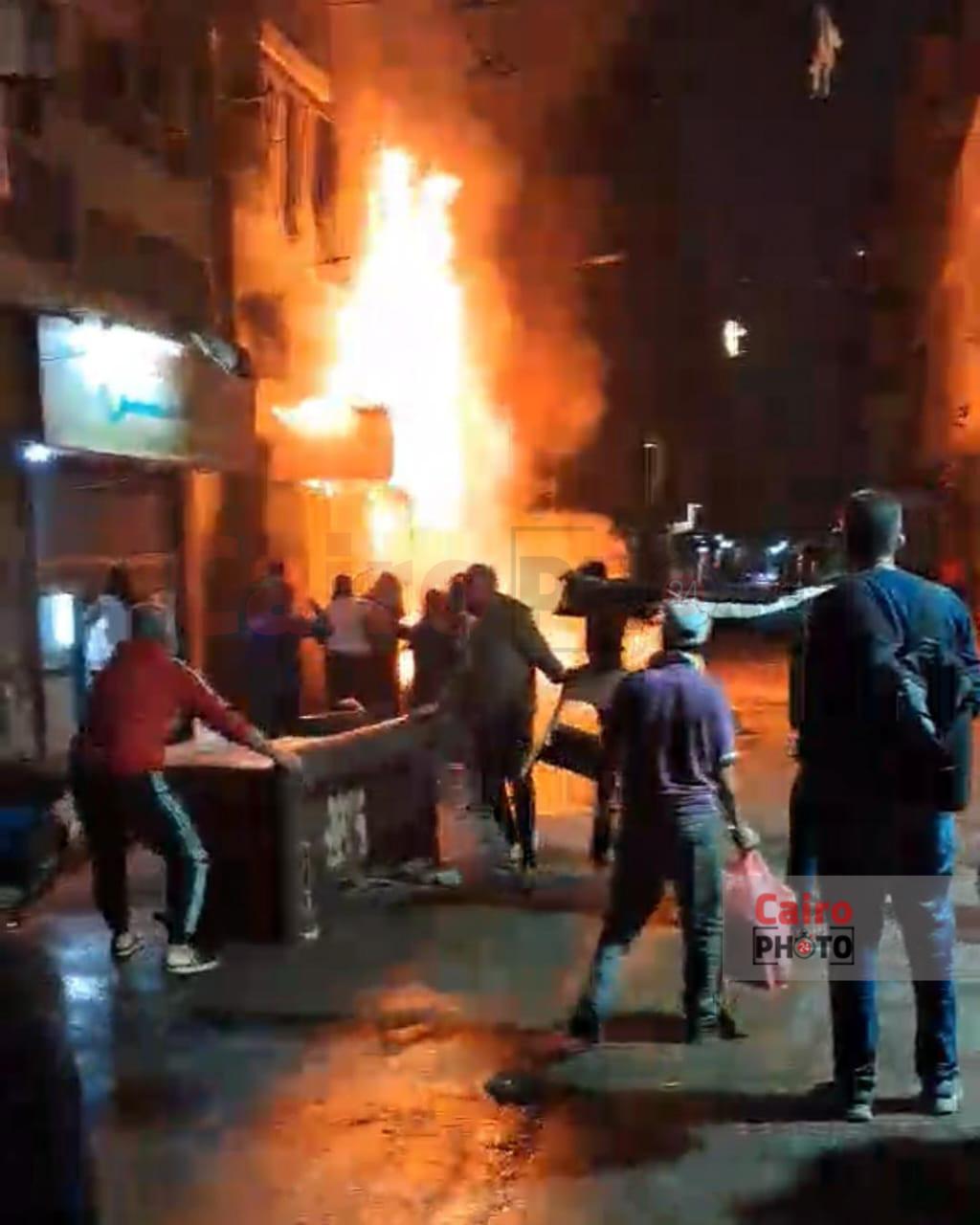 نشوب حريق بورشة نجارة&nbsp;