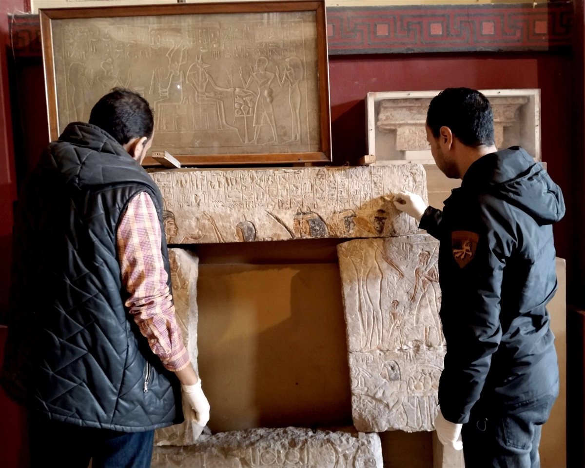 أعمال ترميم 5 قطع أثرية نادرة من الأسرة الـ 19