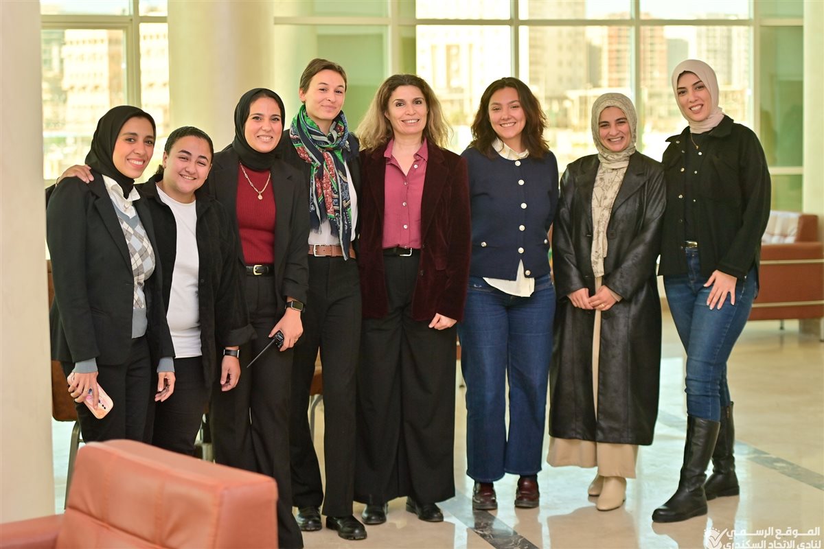 وفد فرنسي يزور فرع الاتحاد السكندري بسموحة