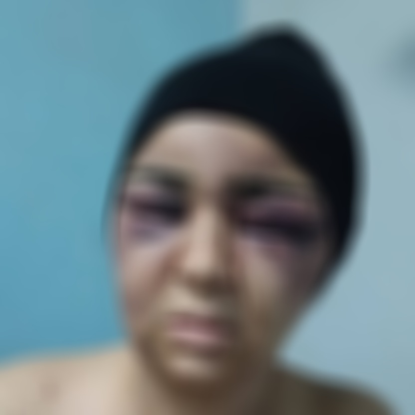 زوج يعتدي بالضرب على زوجته بالفيوم