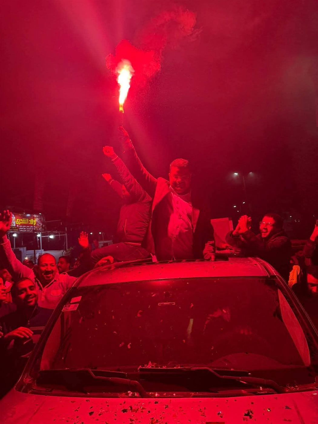 الدكتور حاتم الشامي يحتفل بالفوز