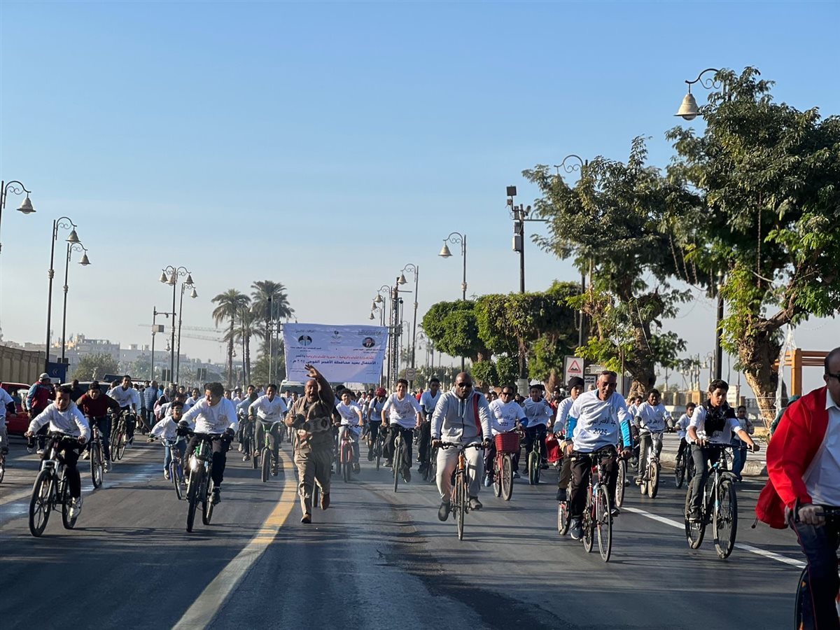 ماراثون للدراجات النارية إحتفالا بالعيد القومي للأقصر