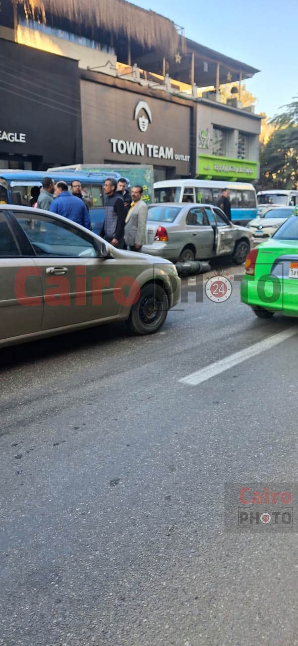 حادث تصادم أمام نادي الجمهورية شبين الكوم بالمنوفية&nbsp;