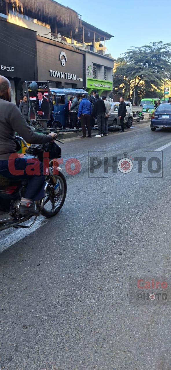 حادث تصادم أمام نادي الجمهورية شبين الكوم بالمنوفية&nbsp;