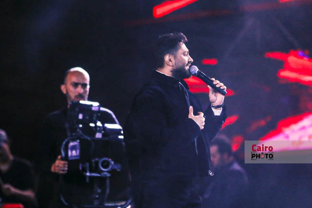 تامر حسني يشعل أجواء حفل راعي مصر بقصر عابدين <br>