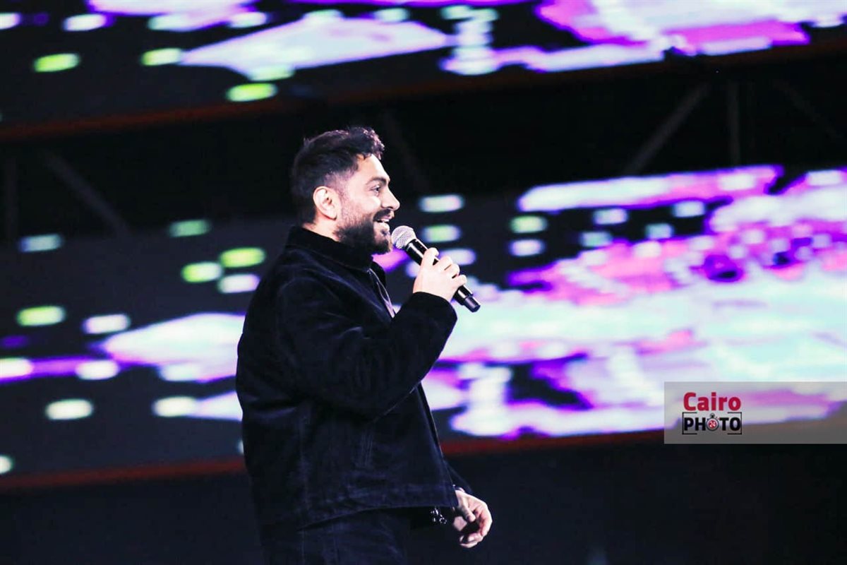 تامر حسني يشعل أجواء حفل راعي مصر بقصر عابدين <br>
