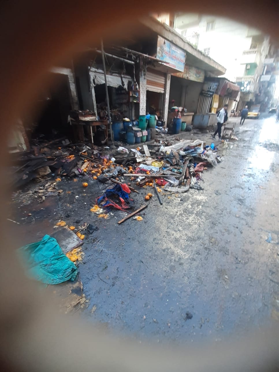 اثار حريق&nbsp;