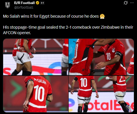 <strong>محمد صلاح يتصدر عناوين الصحافة العالمية عقب هدفه القاتل بمباراة مصر وزيمبابوي</strong>