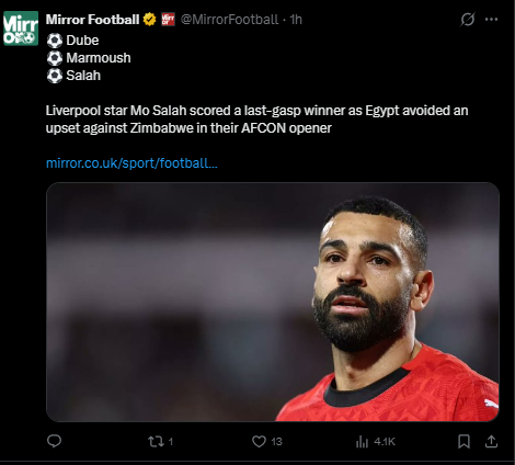 <strong>محمد صلاح يتصدر عناوين الصحافة العالمية عقب هدفه القاتل بمباراة مصر وزيمبابوي</strong>