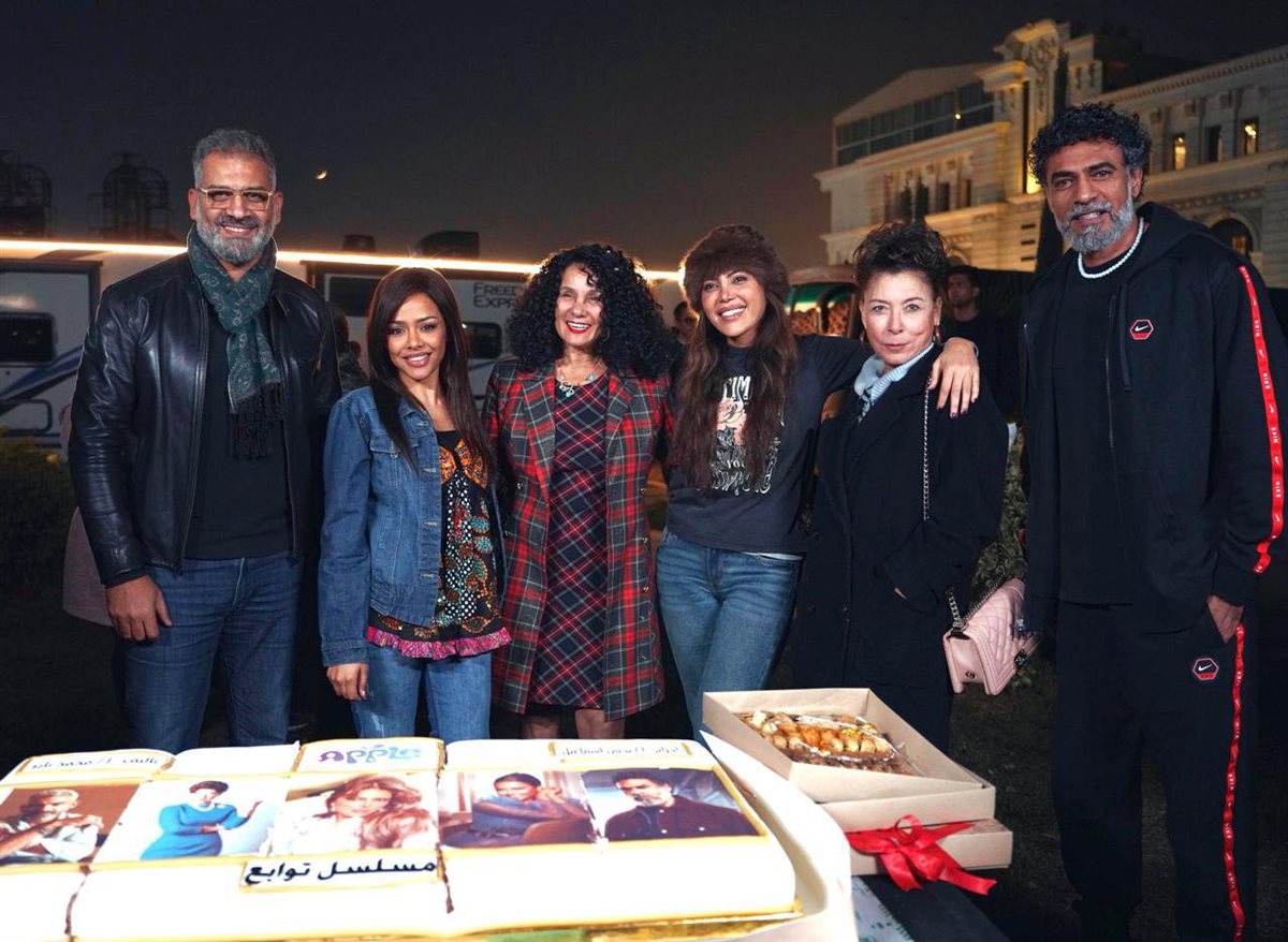 أول صورة من كواليس تصوير مسلسل توابع