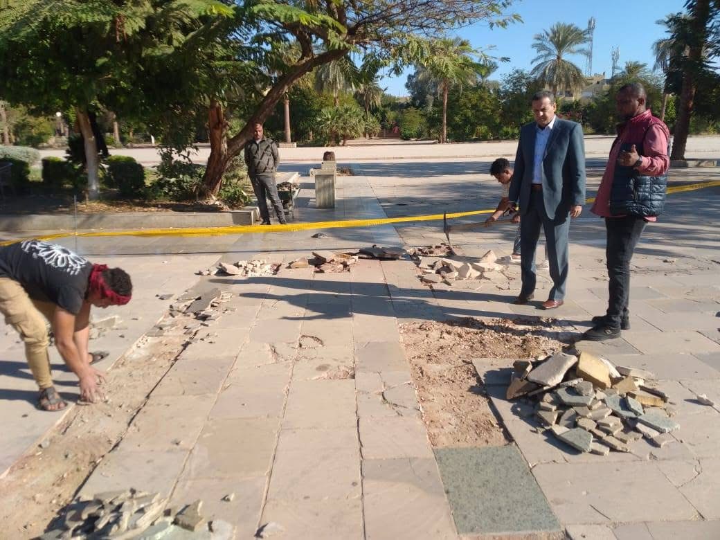 تطوير ساحة معابد الكرنك