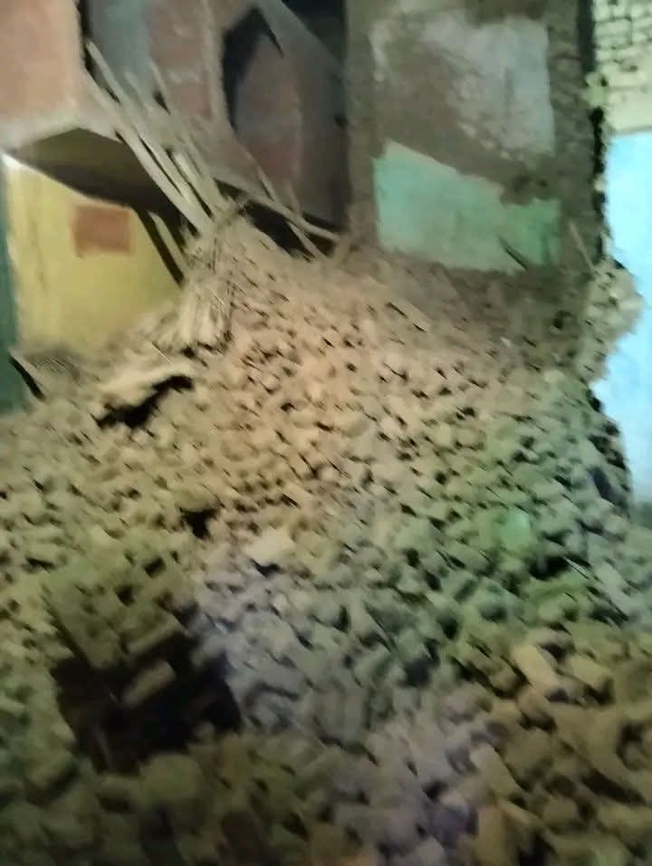 إنهيار المنازل في إسنا&nbsp;