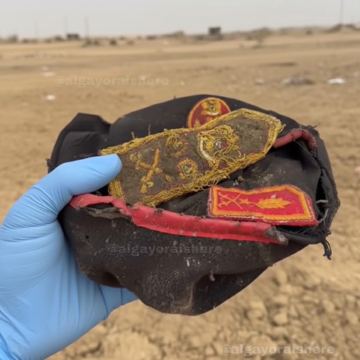 صورة متداولة عما تبقى من ملابس الحداد