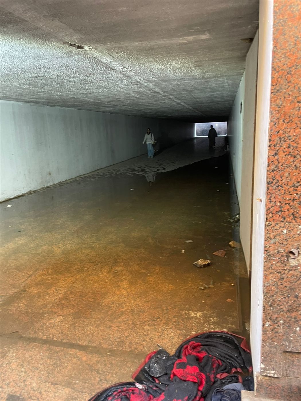 <strong>جانب من المشهد بنفق وادي النيل</strong>