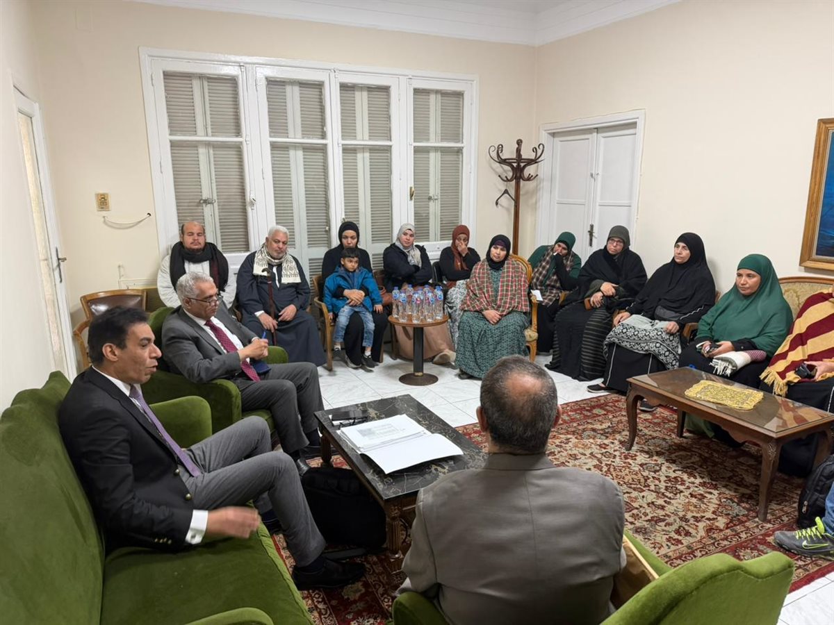 الخارجية تلتقي أسر المصريين المتغبين في ليبيا&nbsp;