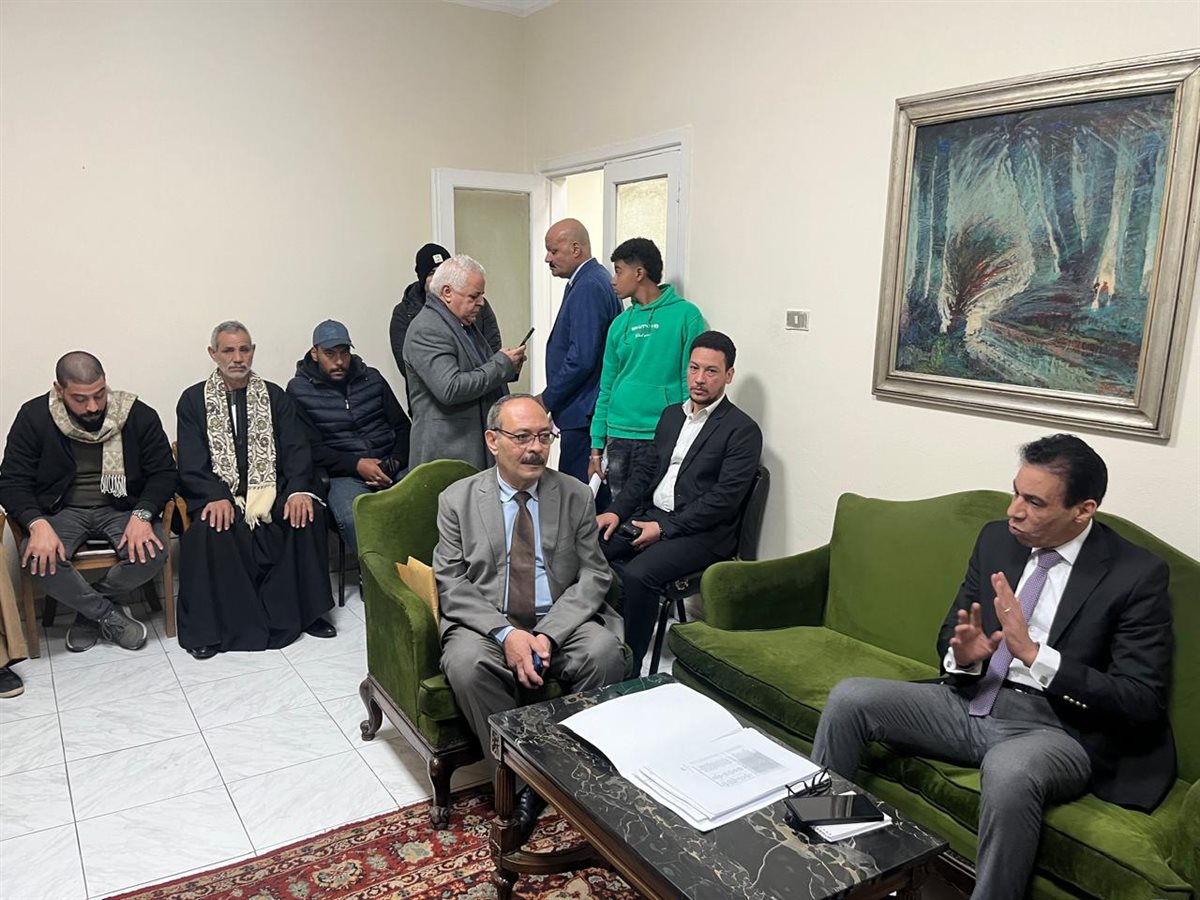 الخارجية تلتقي أسر المصريين المتغبين في ليبيا&nbsp;