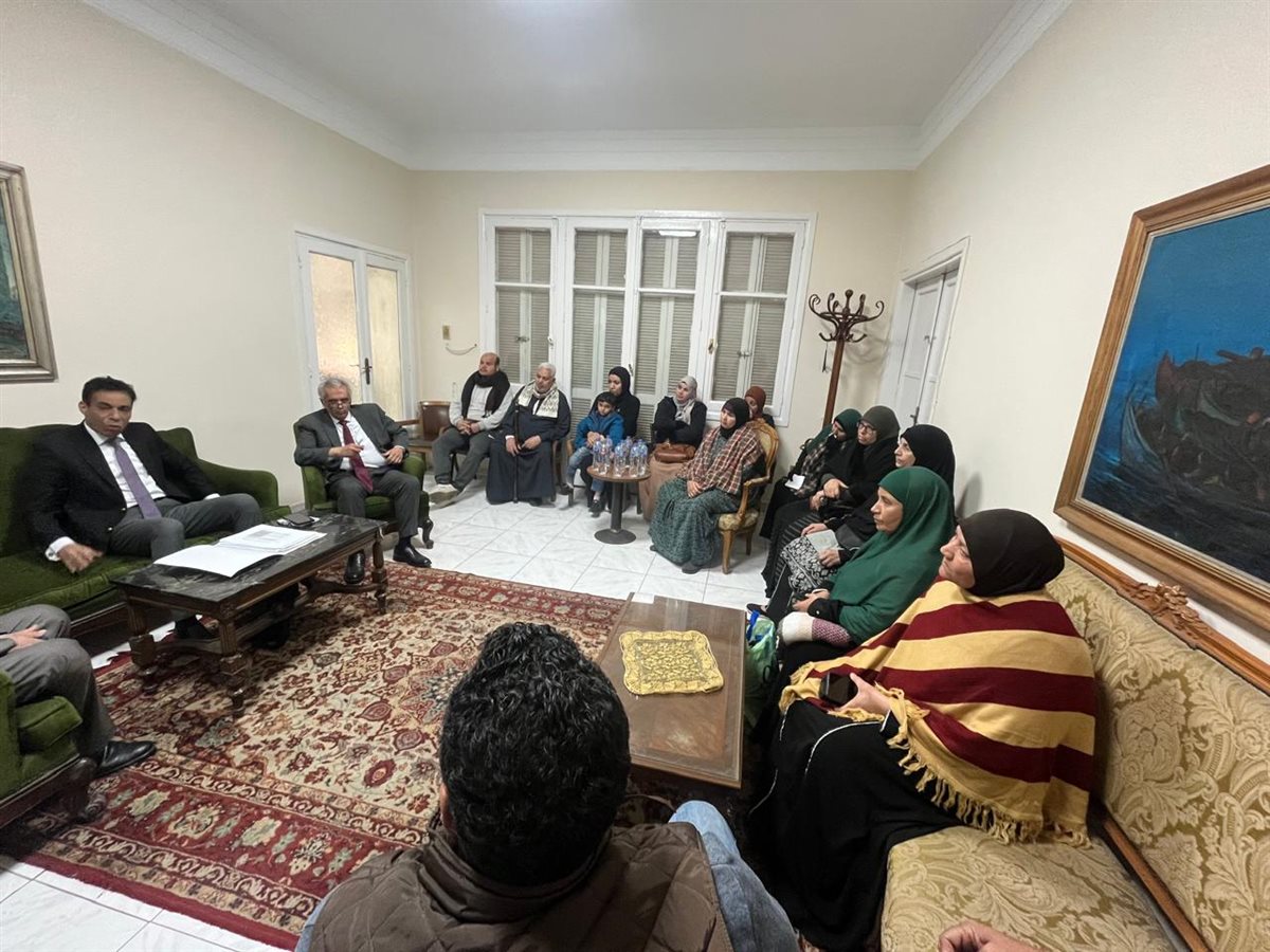 الخارجية تلتقي أسر المصريين المتغبين في ليبيا&nbsp;