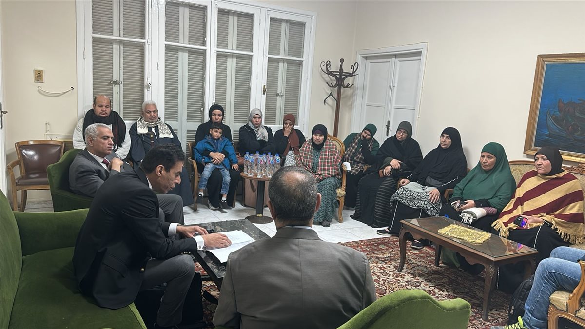 الخارجية تلتقي أسر المصريين المتغبين في ليبيا&nbsp;