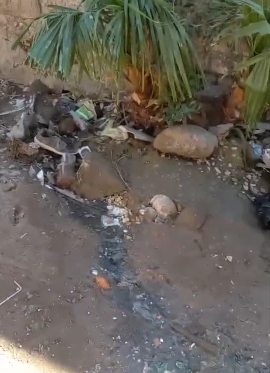 إحدى المناطق المتضررة 