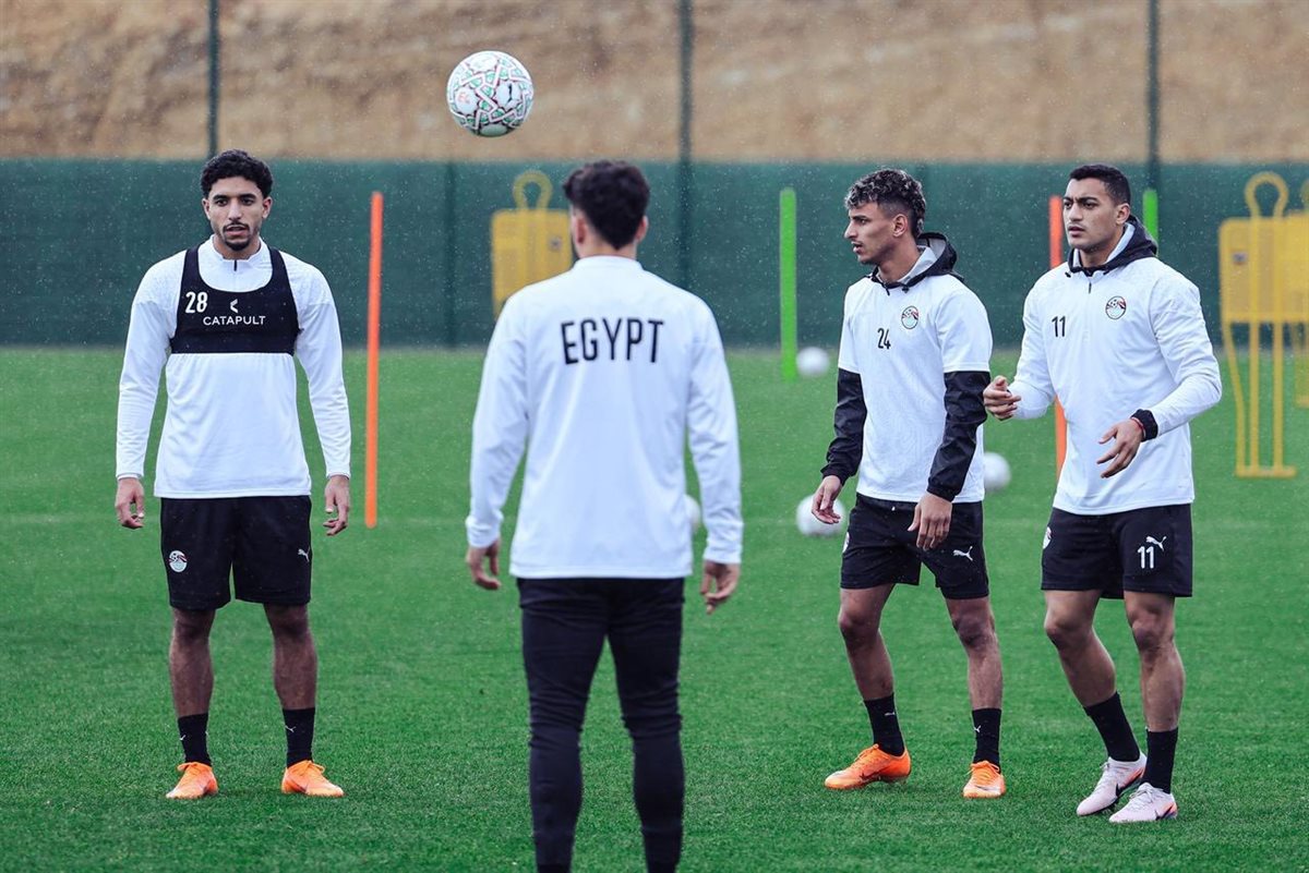 مران منتخب مصر اليوم استعدادا لمباراة أنجولا في أمم إفريقيا