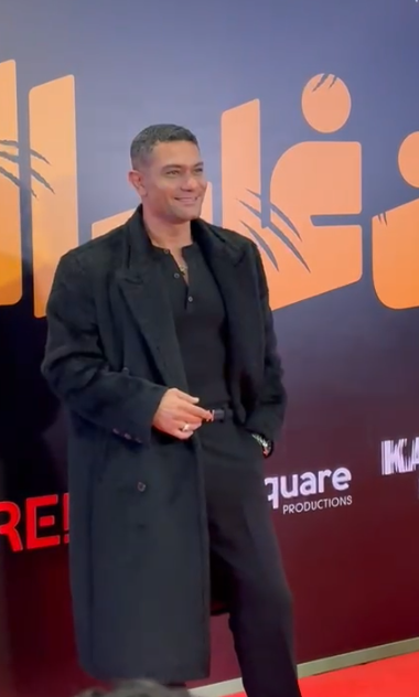 آسر ياسين في العرض الخاص لفيلم إن غاب القط