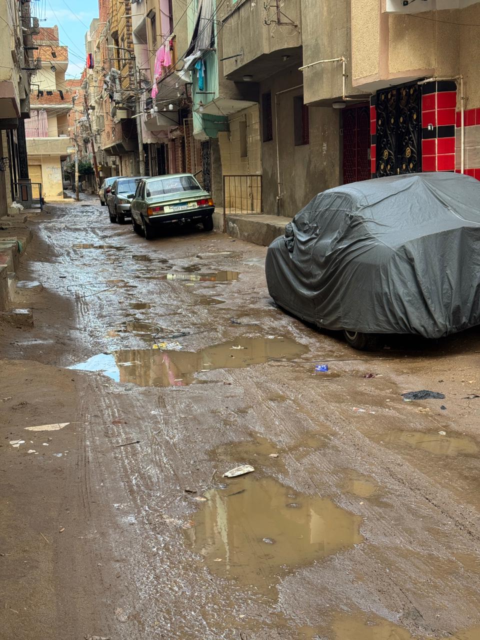 سقوط أمطار علي مدن كفر الشيخ