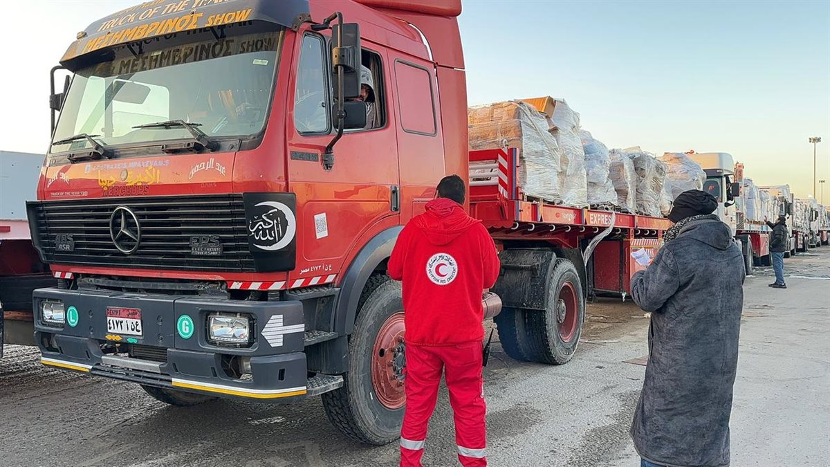 جانب من قافلة زاد العزة