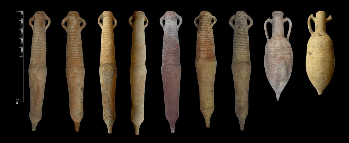 القطع الأثرية المكتشفة&nbsp;