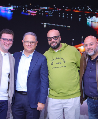 لقطات من كواليس حلقة حاتم صلاح ومعتز التوني ببرنامج يحدث في مصر