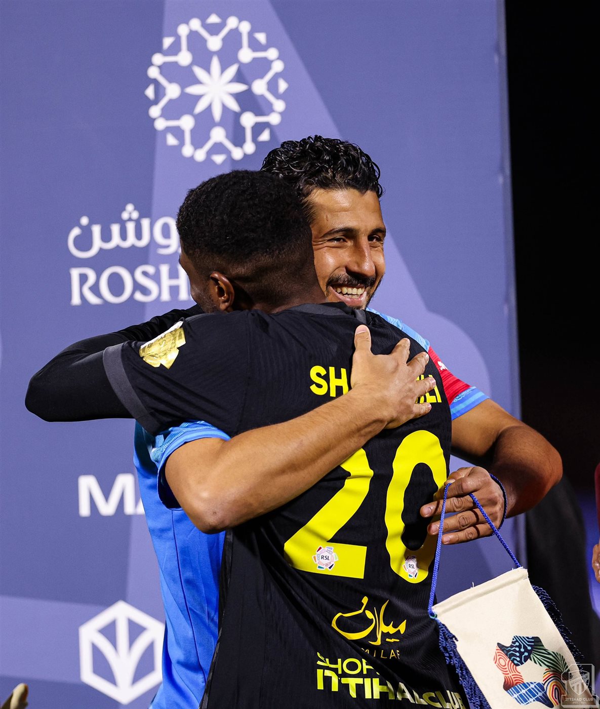<strong>أحمد حجازي لاعب نيوم من مباراة الاتحاد في الدوري السعودي للمحترفين 2025 - 2026</strong>