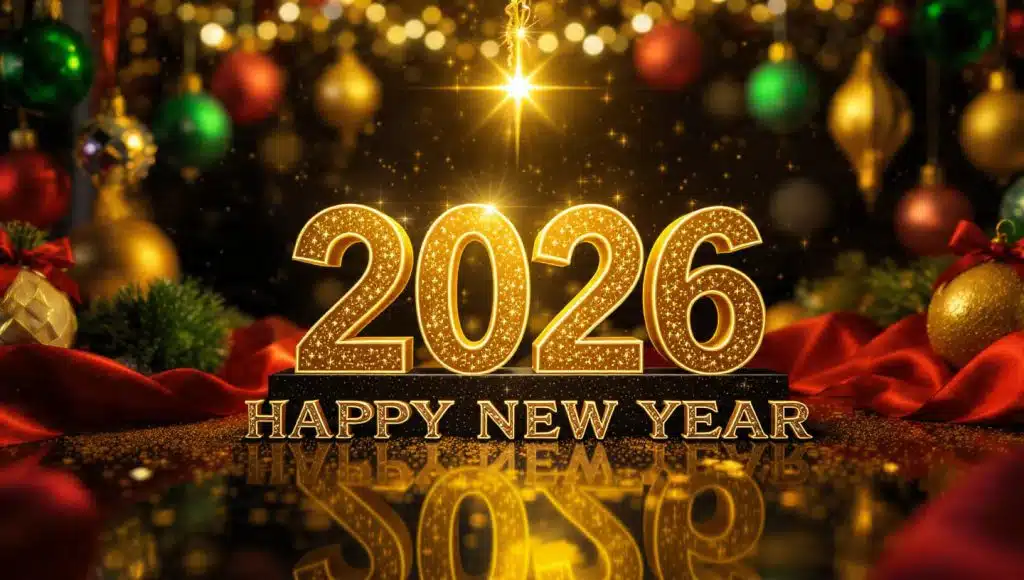 أروع بطاقات تهنئة العام الجديد 2026