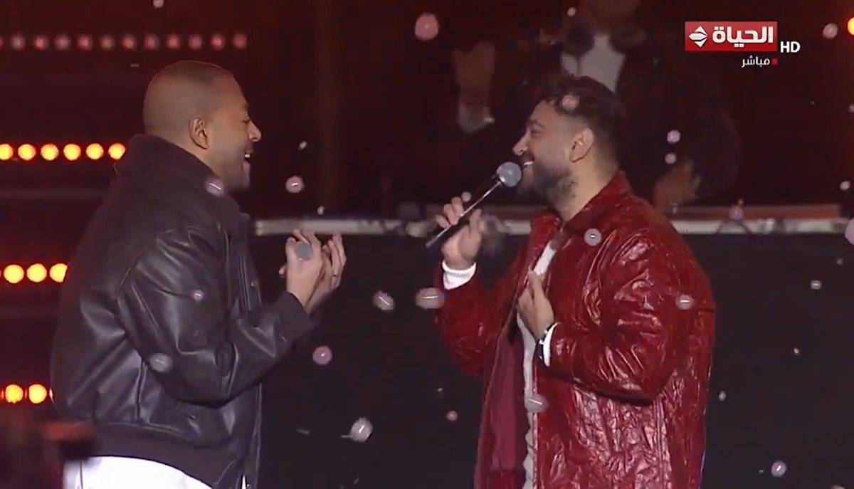 تامر حسني يتألق في حفله بالعاصمة الجديدة بحضور كامل العدد