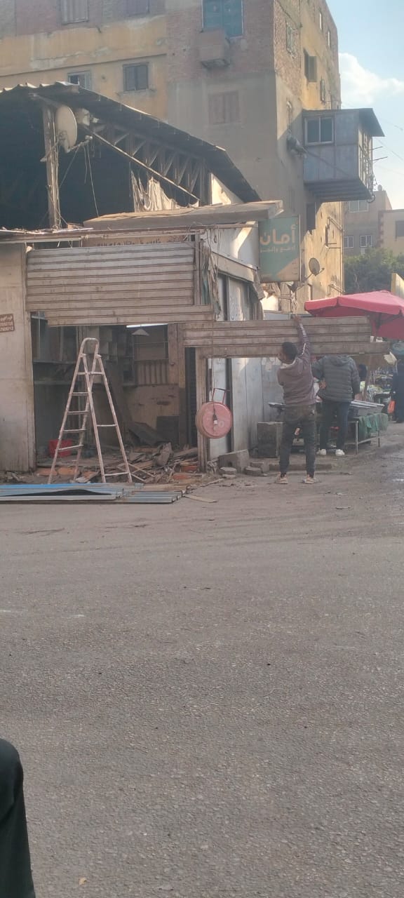 إزالة 110 أكشاك غير مرخصة