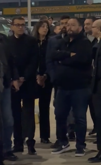 أحمد رزق في عزاء والدة هاني رمزي