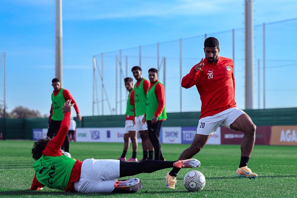 <strong>منتخب مصر يواصل تدريباته استعدادًا لمواجهة بنين</strong>
