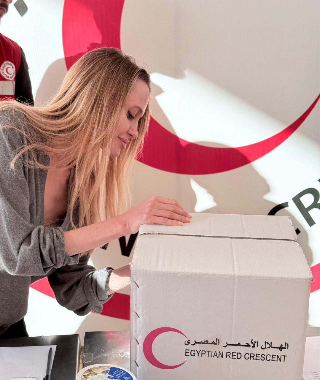 أنجلينا جولي تشارك في تعبئة صندوق المساعدات