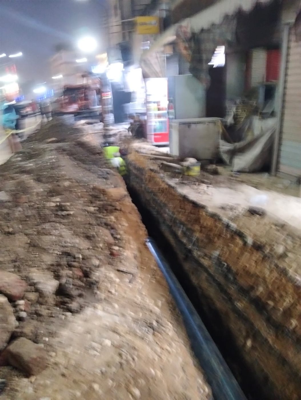 انفجار ماسورة مياه بطما&nbsp;