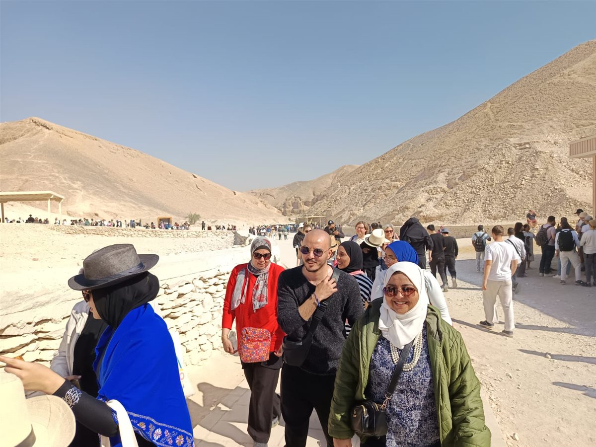 في وادي الملوك بالأقصر