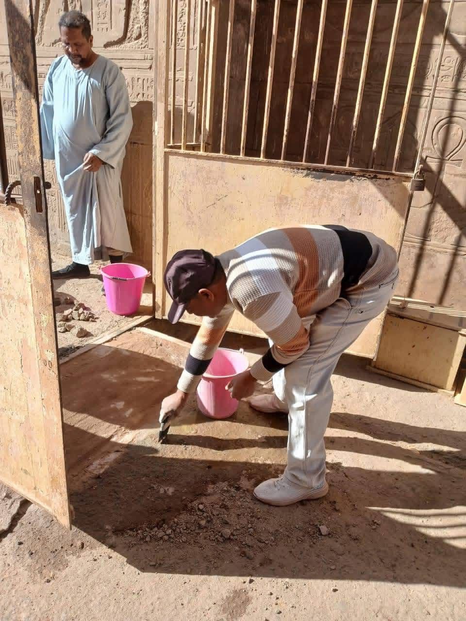 فتح أبواب جانبية بمعبد إدفو مواجهة كثافات الموسم السياحي